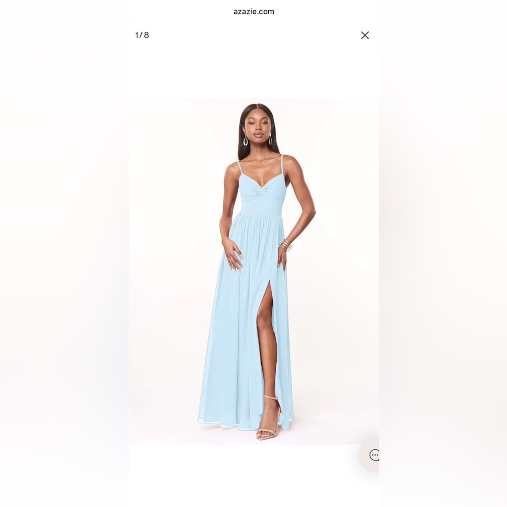 Azazie Zeya Sky Blue Bridesmaid dress